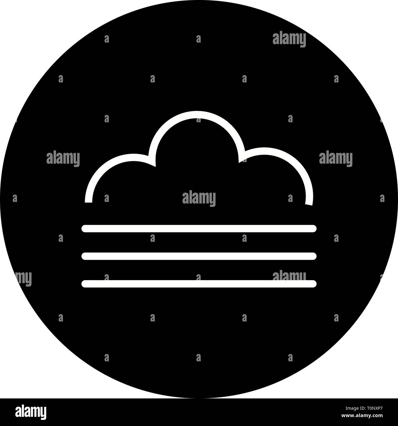 Illustration Fog Icon Stock Photo - Alamy