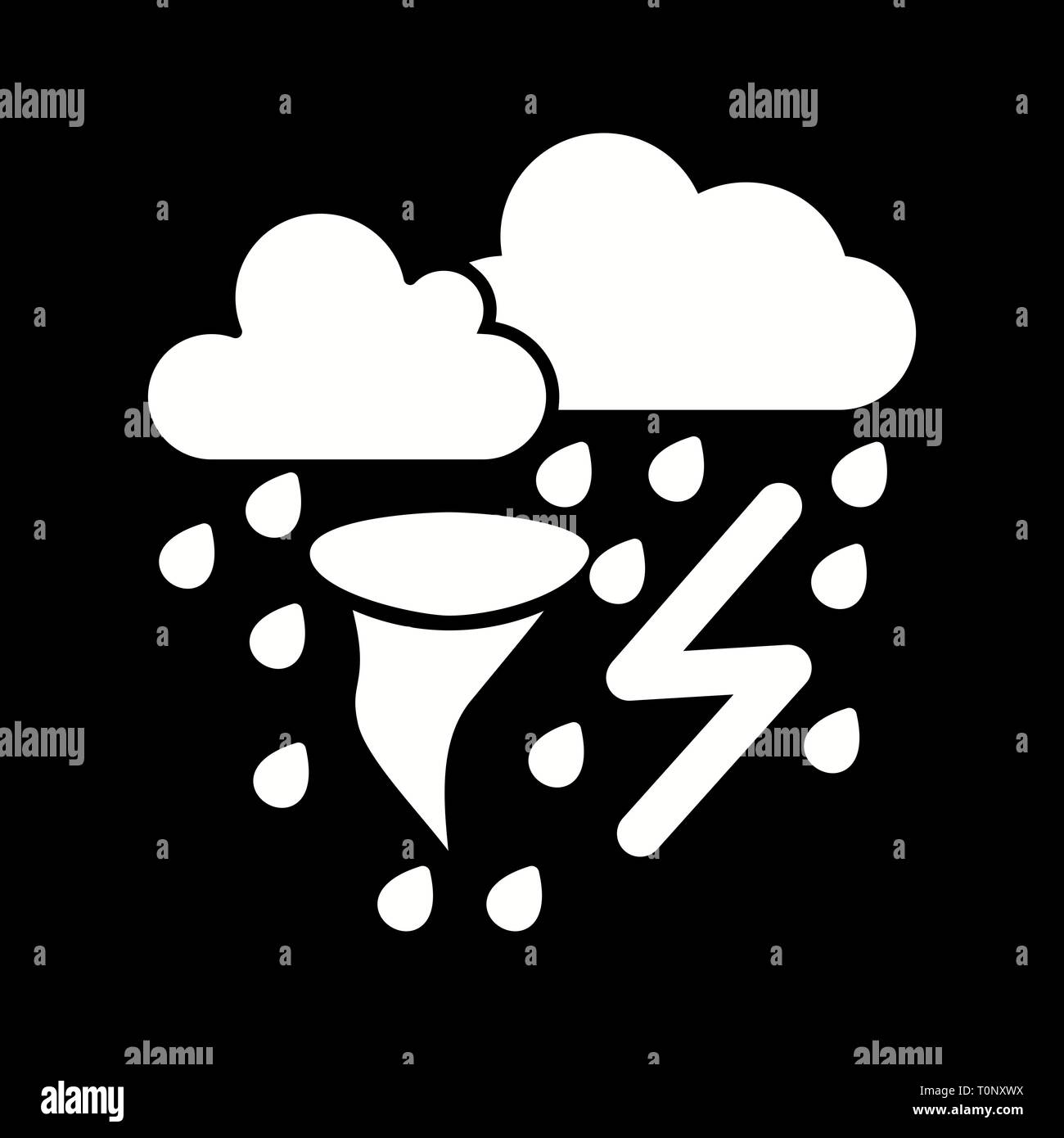 Illustration Bad Weather Icon Stock Photo Alamy