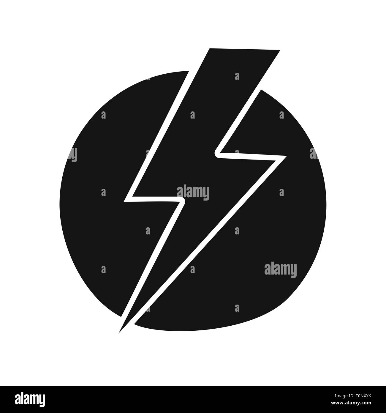 Illustration Electric Shock Icon Stock Photo