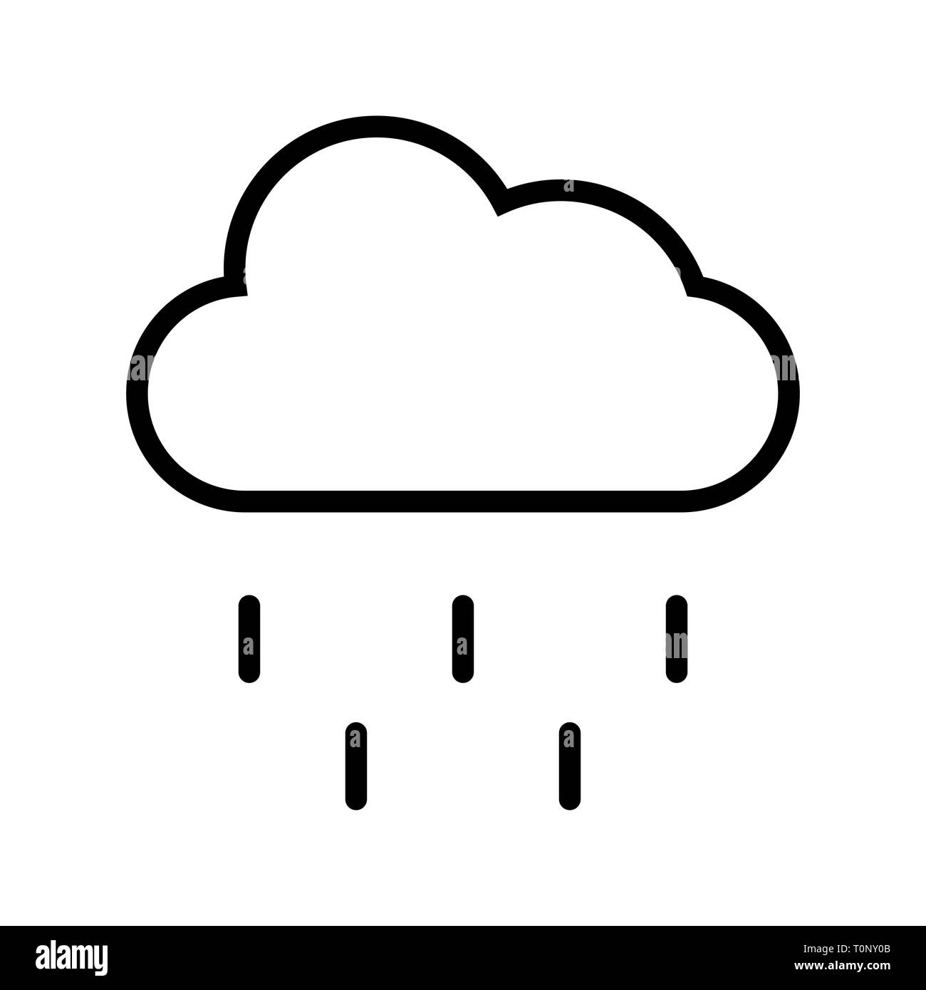 Illustration Rain  Icon Stock Photo