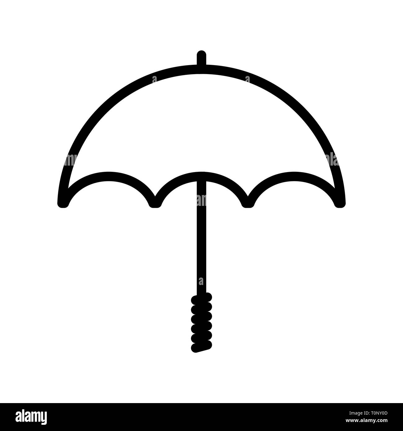 Illustration Umbrella  Icon Stock Photo