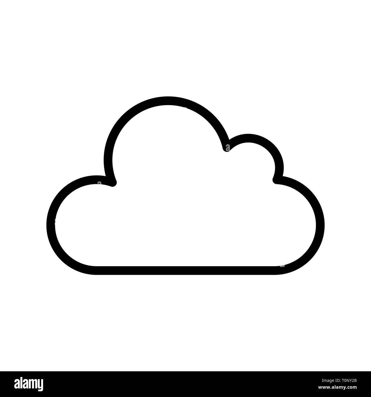 Cloud Illustration  Icon Stock Photo