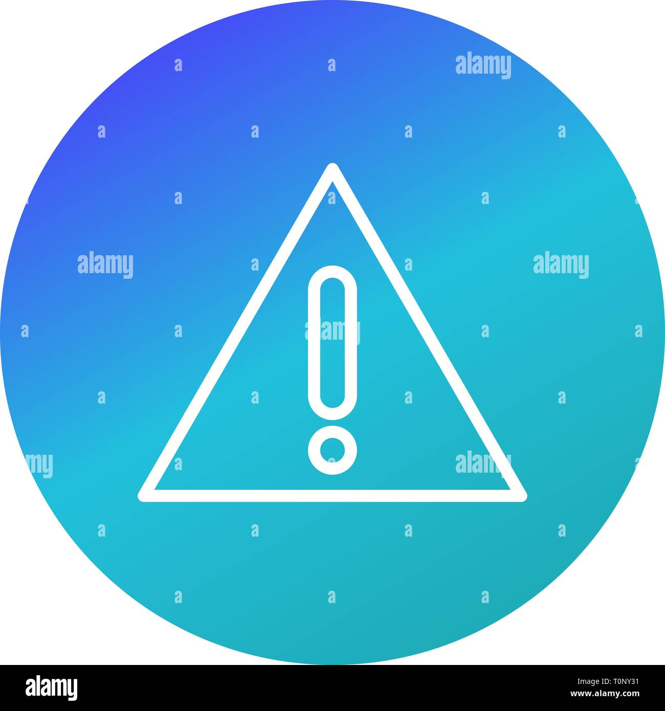 Illustration Warning board Icon Stock Photo - Alamy