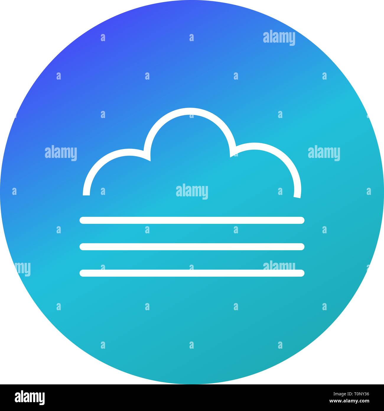 Illustration Fog Icon Stock Photo - Alamy