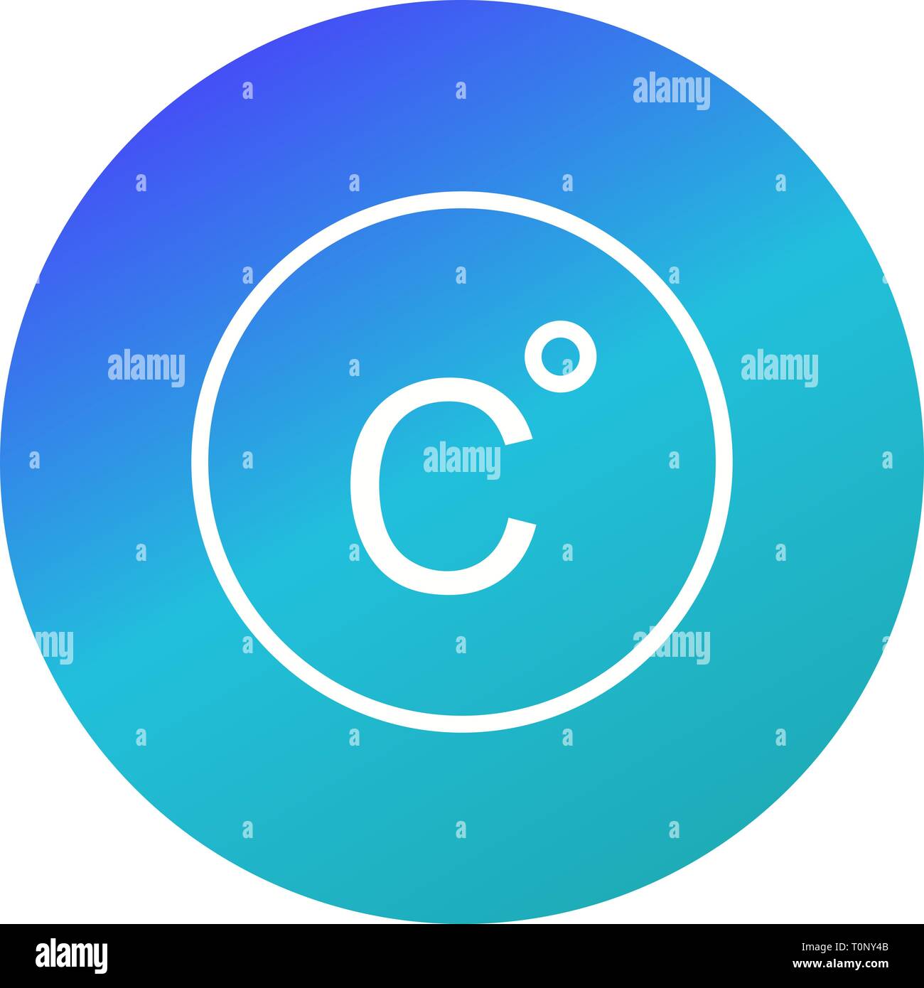 Illustration Celsius Icon Stock Photo - Alamy