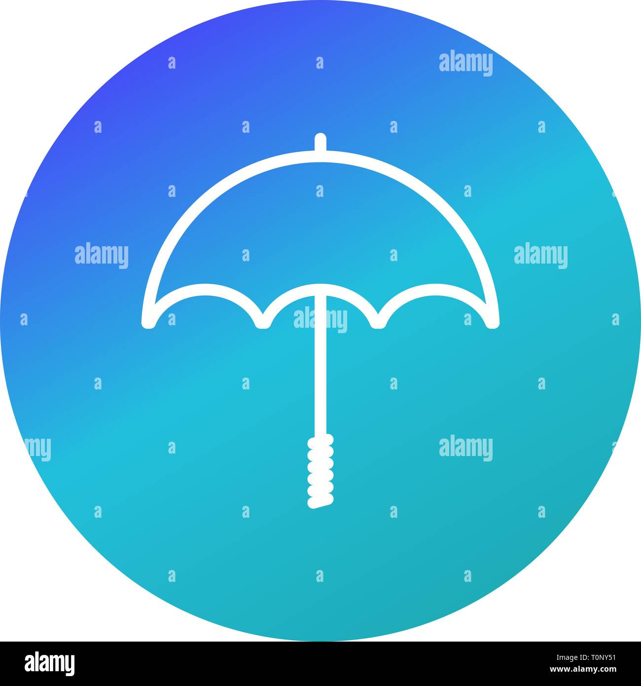 Illustration Umbrella  Icon Stock Photo