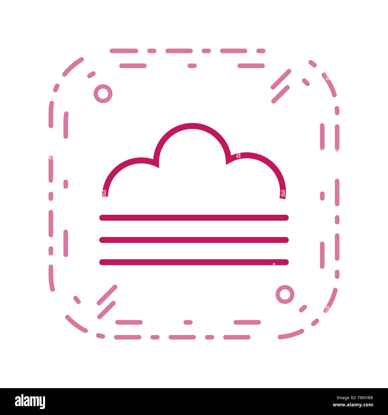 Illustration Fog Icon Stock Photo - Alamy