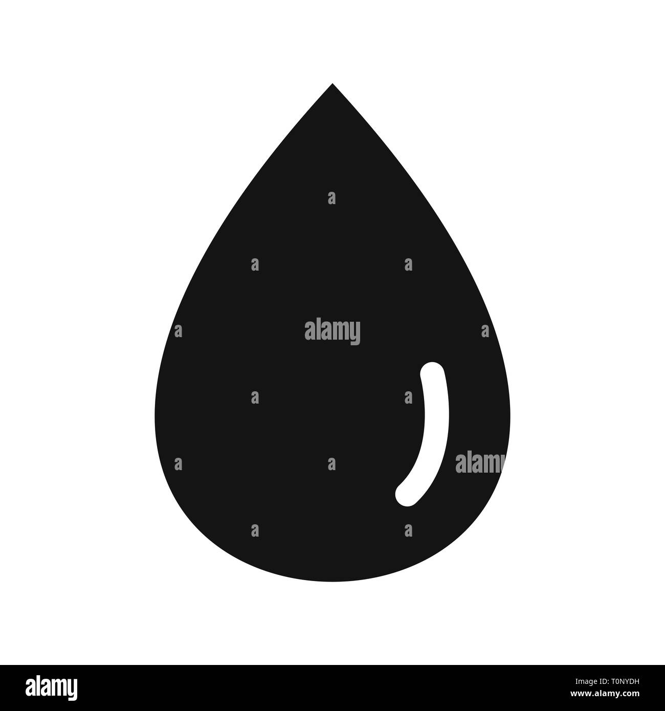 Illustration Rain Drop Icon Stock Photo - Alamy