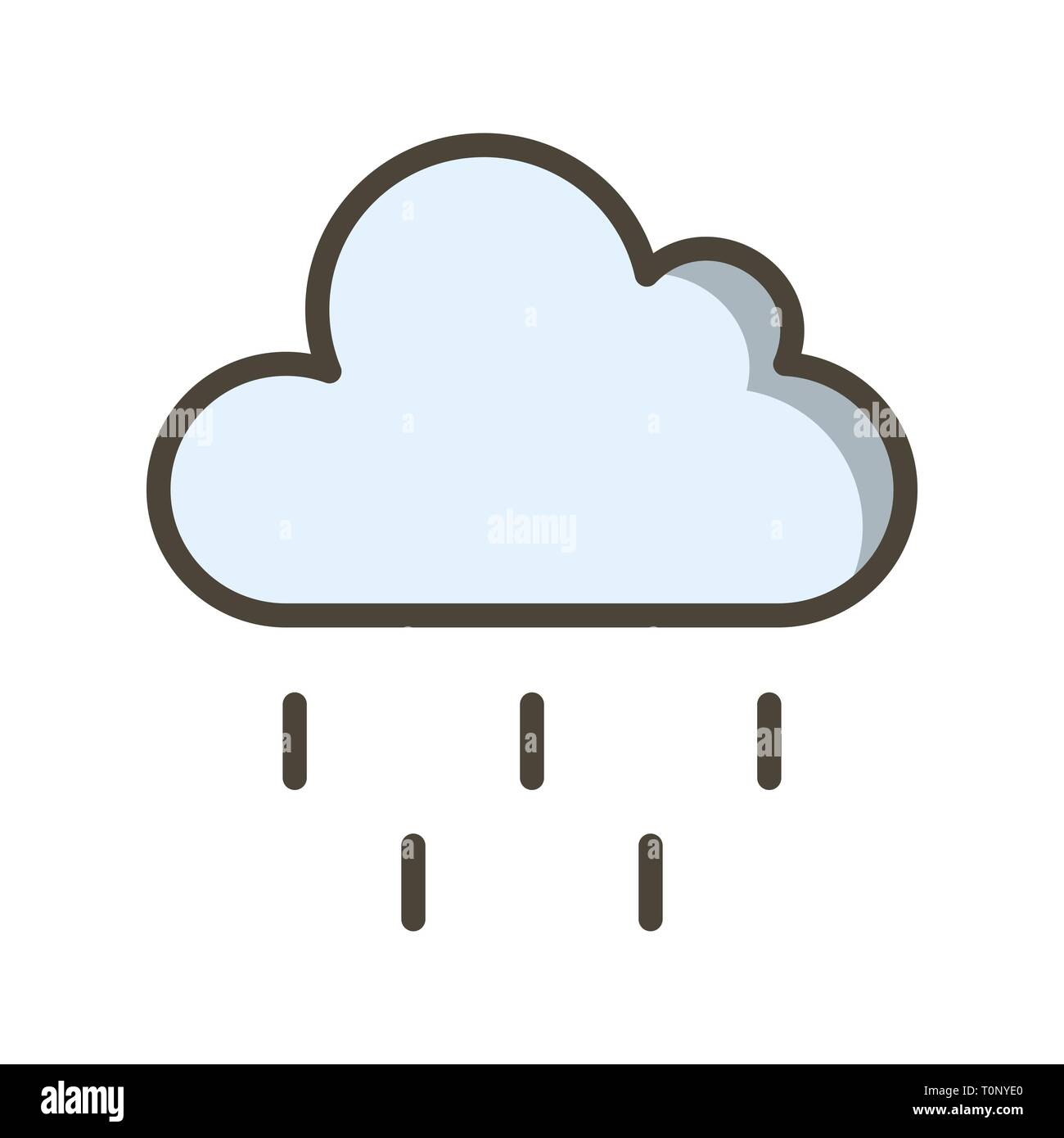 Illustration Rain  Icon Stock Photo