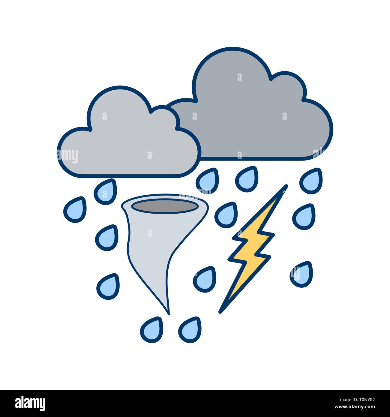 Illustration Bad Weather Icon Stock Photo Alamy