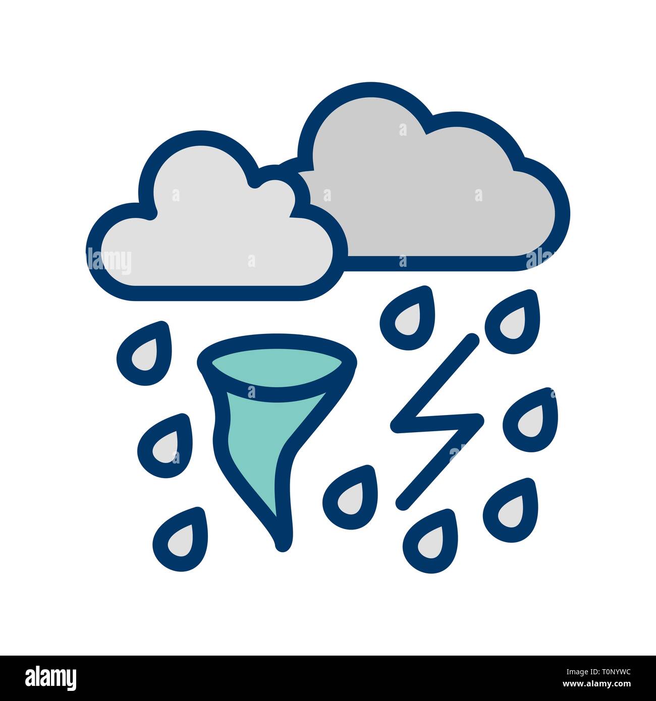 Illustration Bad Weather Icon Stock Photo Alamy