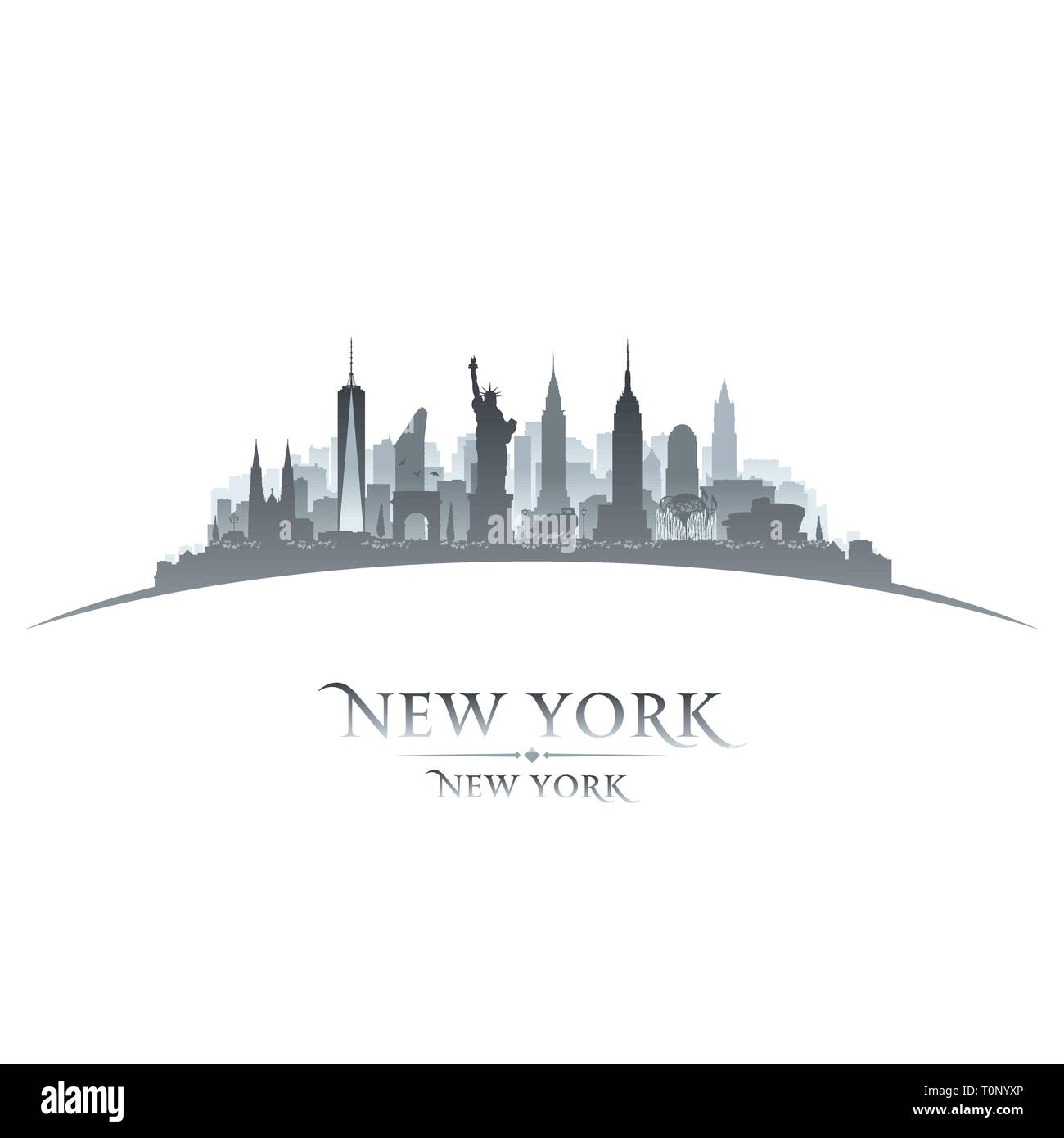 new york city skyline vector