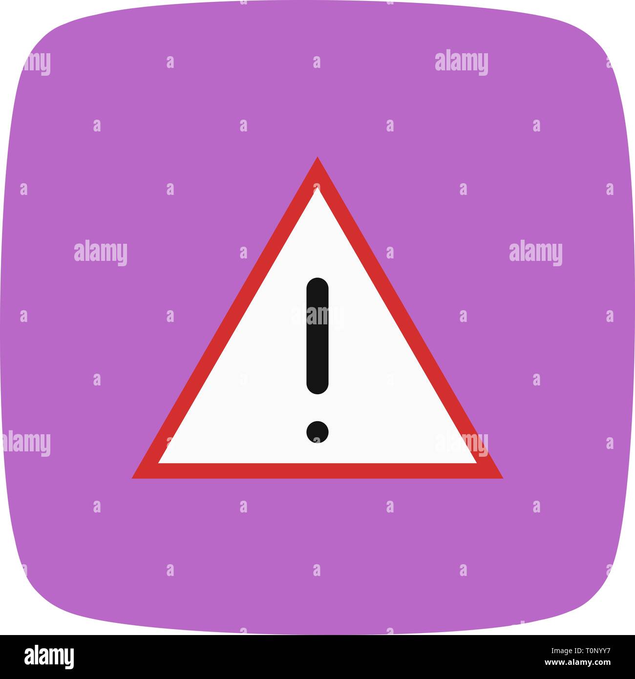 Illustration  Warning board Icon Stock Photo