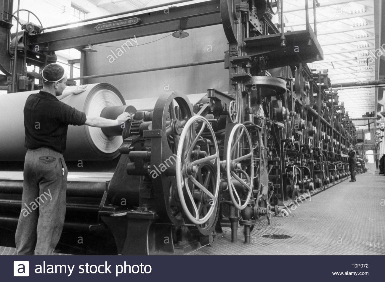 paper industry, april 1947 Stock Photo Alamy