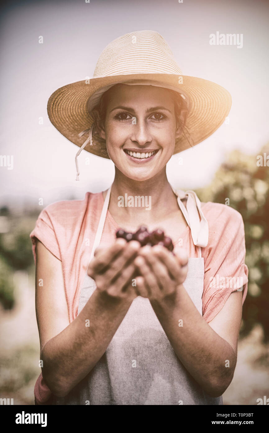 Farmer red hat hi-res stock photography and images - Alamy