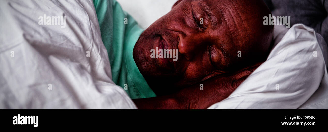 Man sleeping bed hi-res stock photography and images - Alamy