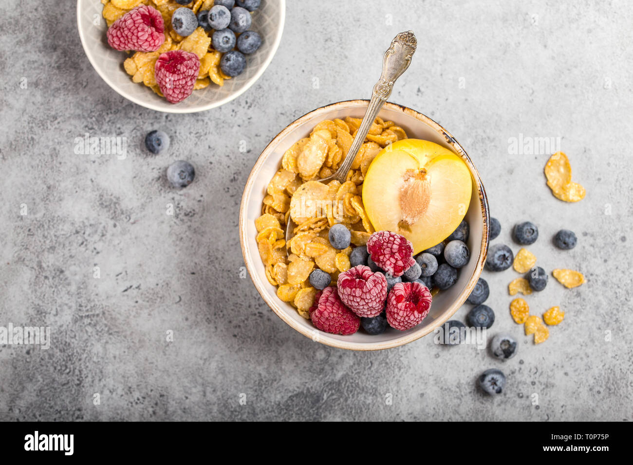 Healthy breakfast bowl Stock Photo - Alamy