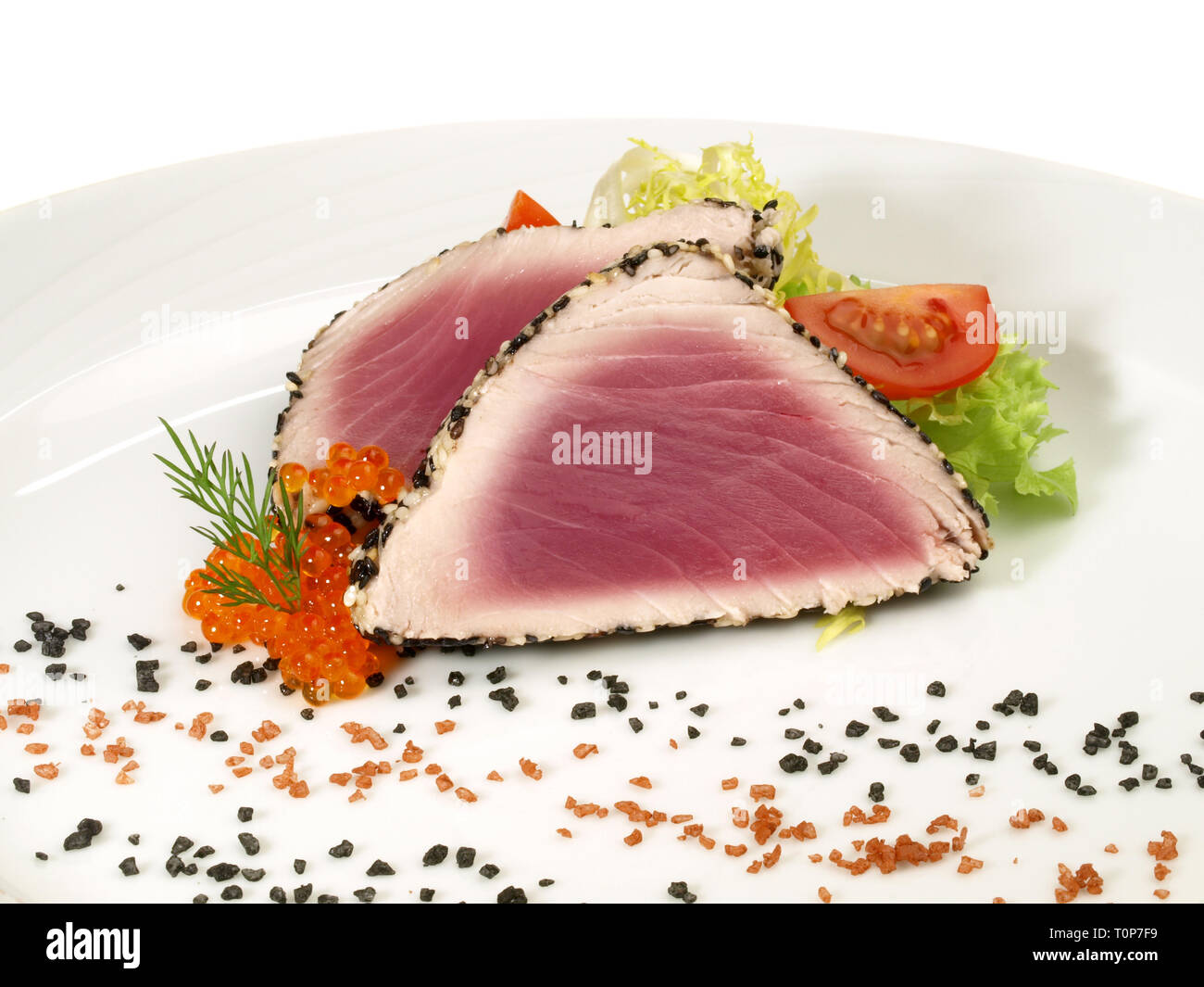 Tuna Appetizer Fish Fillet Stock Photo Alamy