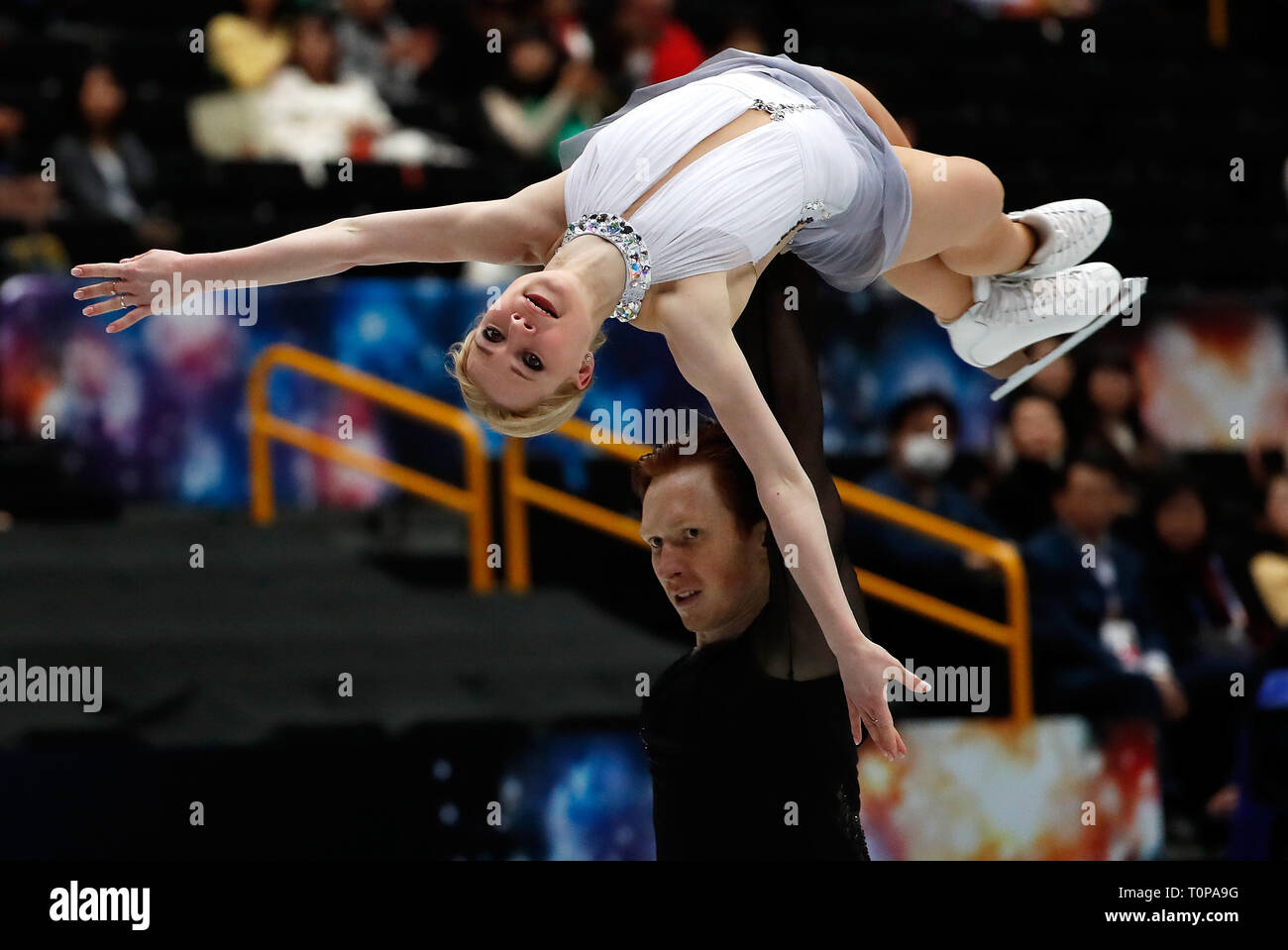 Saitama Japan 21st Mar 19 Evgenia Tarasova Top Vladimir Morozov Of Russia Perform During The Saitama Japan 21st Mar 19 Evgenia Tarasova Top Vladimir Morozov Of Russia Perform During The