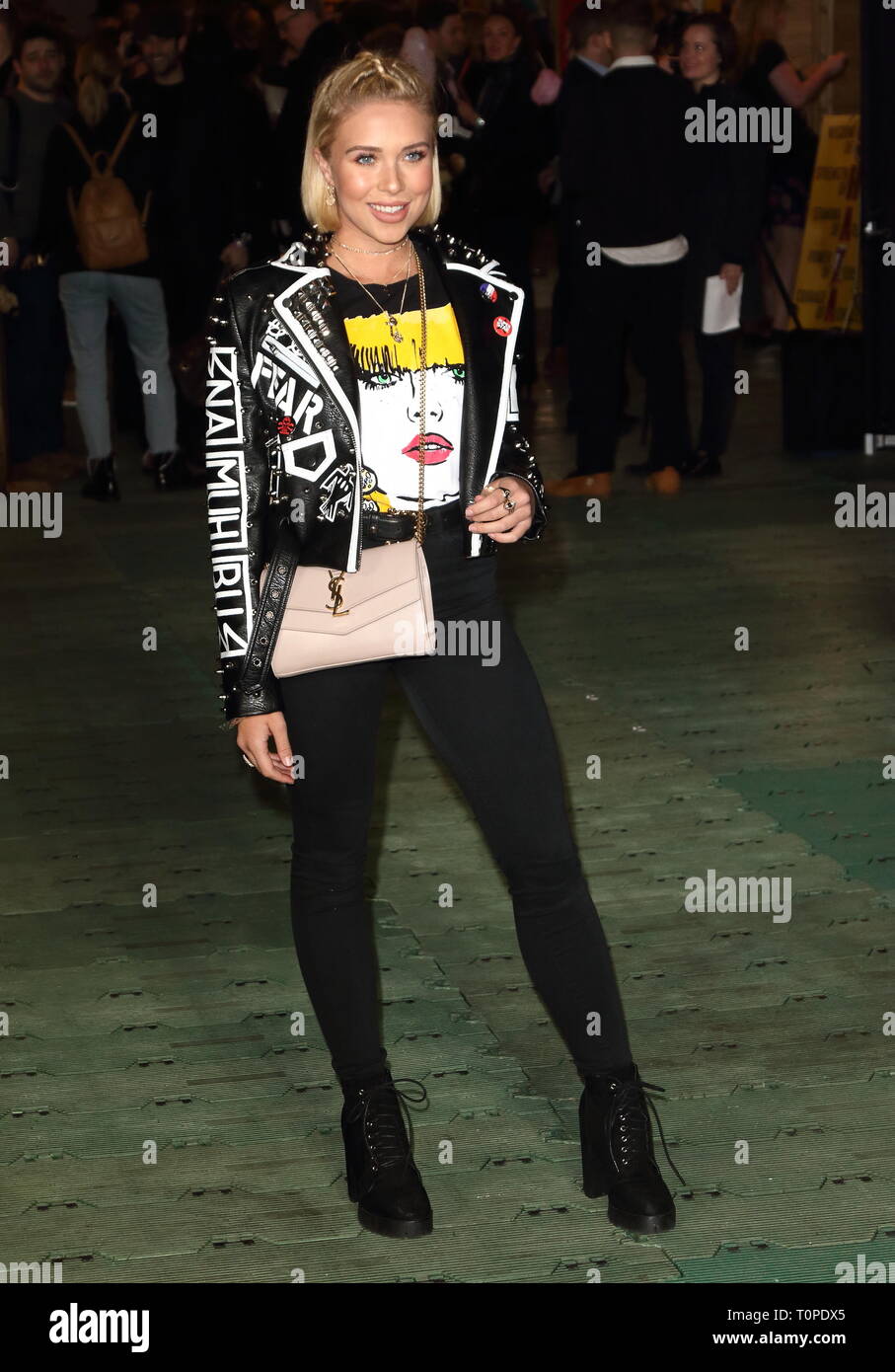 London, UK. Gabby Allen at Shazam Supercharged Funfair Launch at the