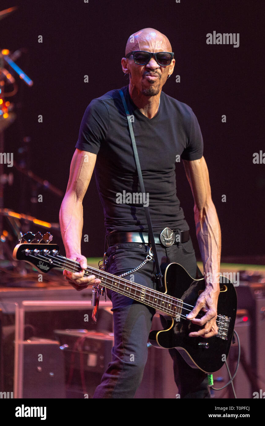 Madison, Wisconsin, USA. 20th Mar, 2019. DOUG PINNICK during the Experience Hendrix Tour at the Overture Center for the Arts in Madison, Wisconsin Credit: Daniel DeSlover/ZUMA Wire/Alamy Live News Stock Photo