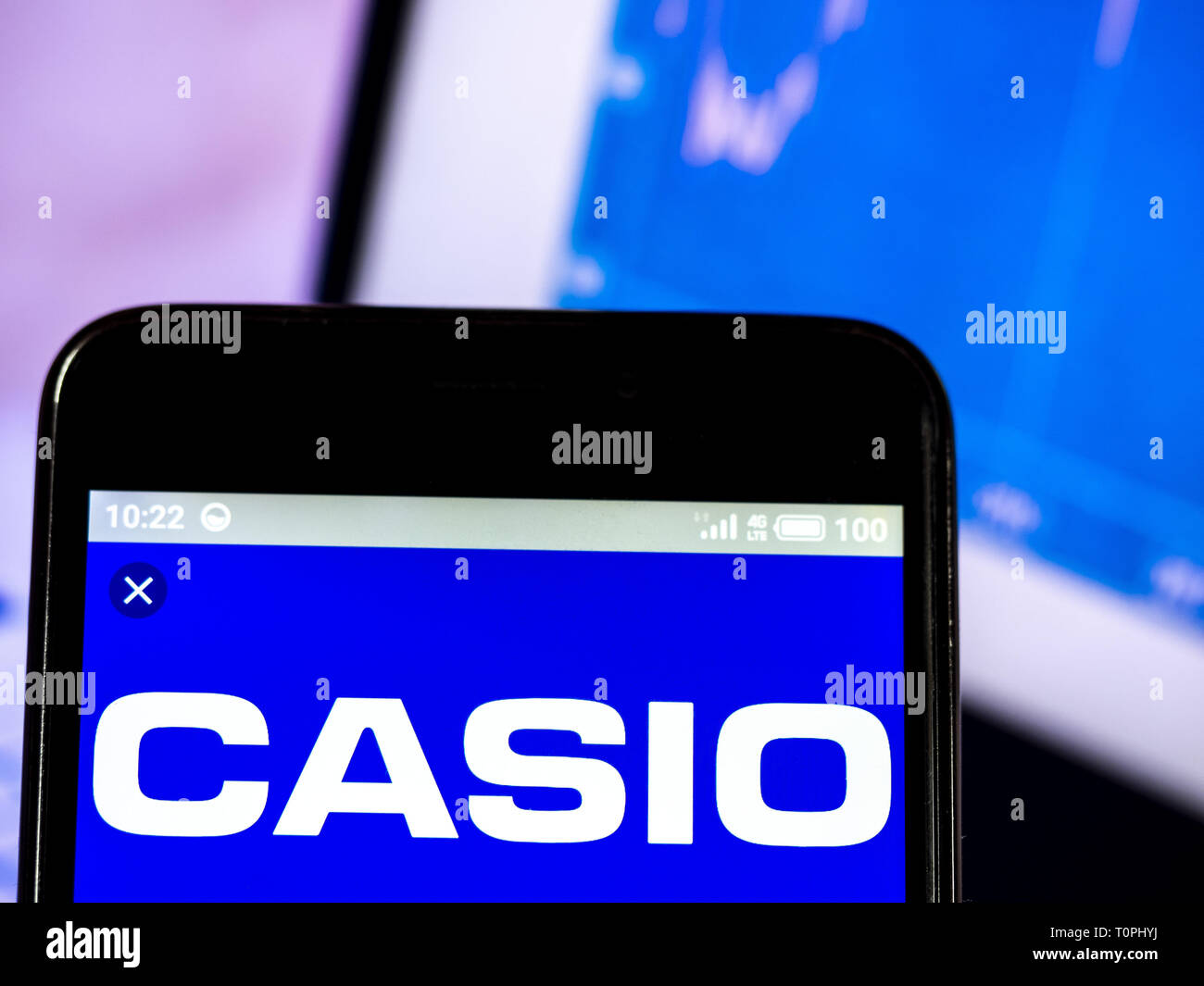 Casio Computer Co. Ltd. logo seen displayed on smart phone Stock Photo Alamy