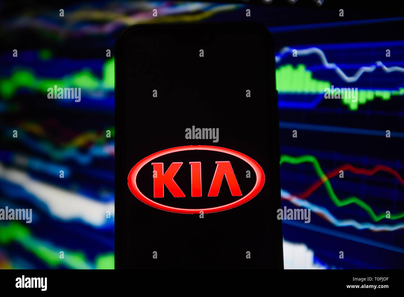 Portugal. 21st Mar, 2019. In this photo illustration Kia logo is seen on an android mobile phone. Credit: Omar Marques/SOPA Images/ZUMA Wire/Alamy Live News Stock Photo