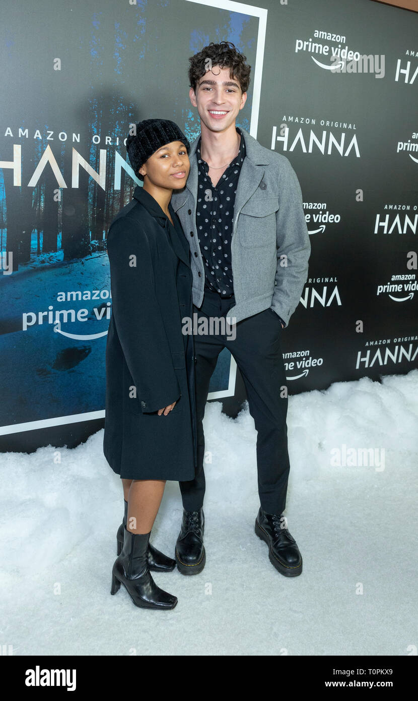 New York, NY - March 21, 2019: Myha'la Herrold and Isaac Powell attend season 1 of Hanna launch on Amazon Prime Video at Whitby hotel Credit: lev radin/Alamy Live News Stock Photo