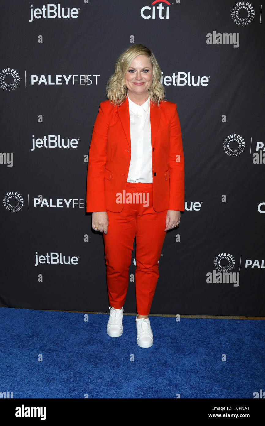 Los Angeles, CA, USA. 21st Mar, 2019. LOS ANGELES - MAR 21: Amy Poehler at the PaleyFest - ''Parks and Recreation'' 10th Anniversary Reunion at the Dolby Theater on March 21, 2019 in Los Angeles, CA Credit: Kay Blake/ZUMA Wire/Alamy Live News Stock Photo