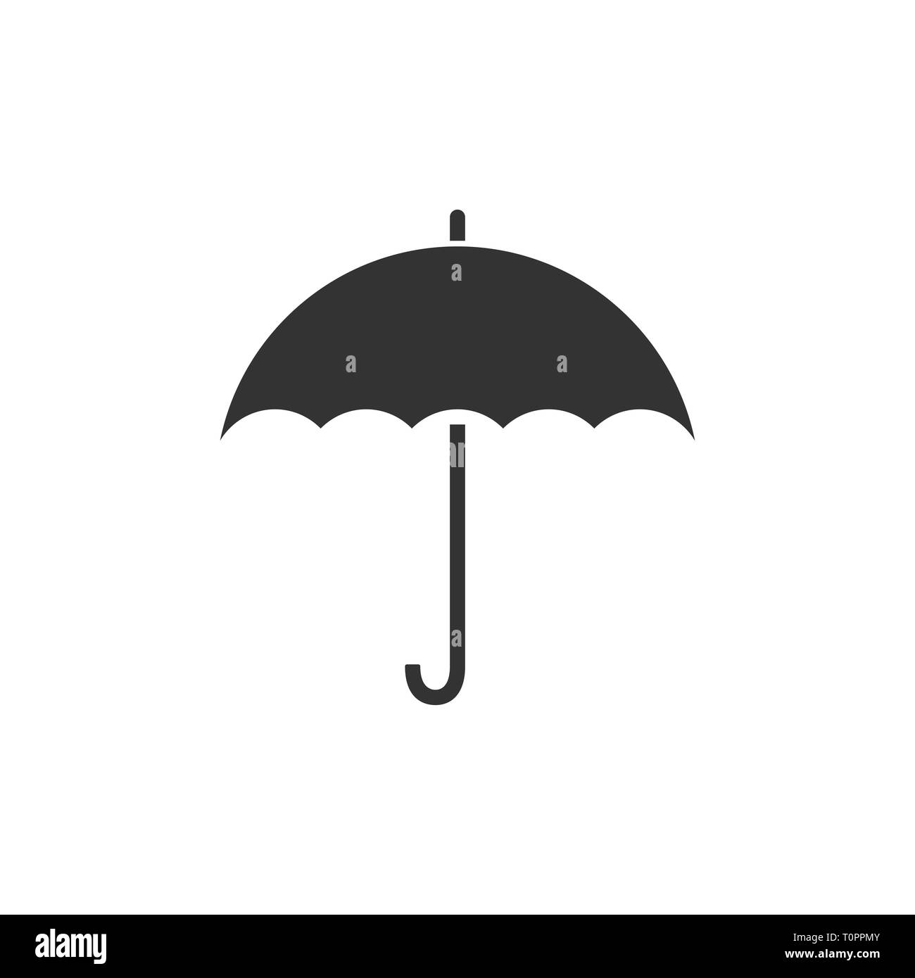 Umbrella icon, weather symbol. Vector illustration Flat Stock Vector ...