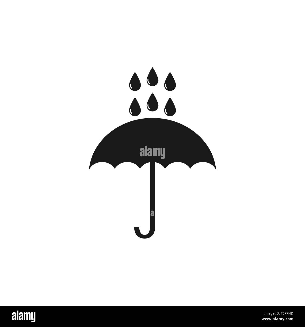 Umbrella icon, weather symbol. Vector illustration Flat Stock Vector Image & Art Alamy