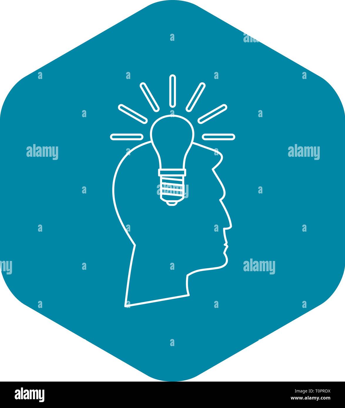 Light bulb idea icon, outline style Stock Vector Image & Art - Alamy