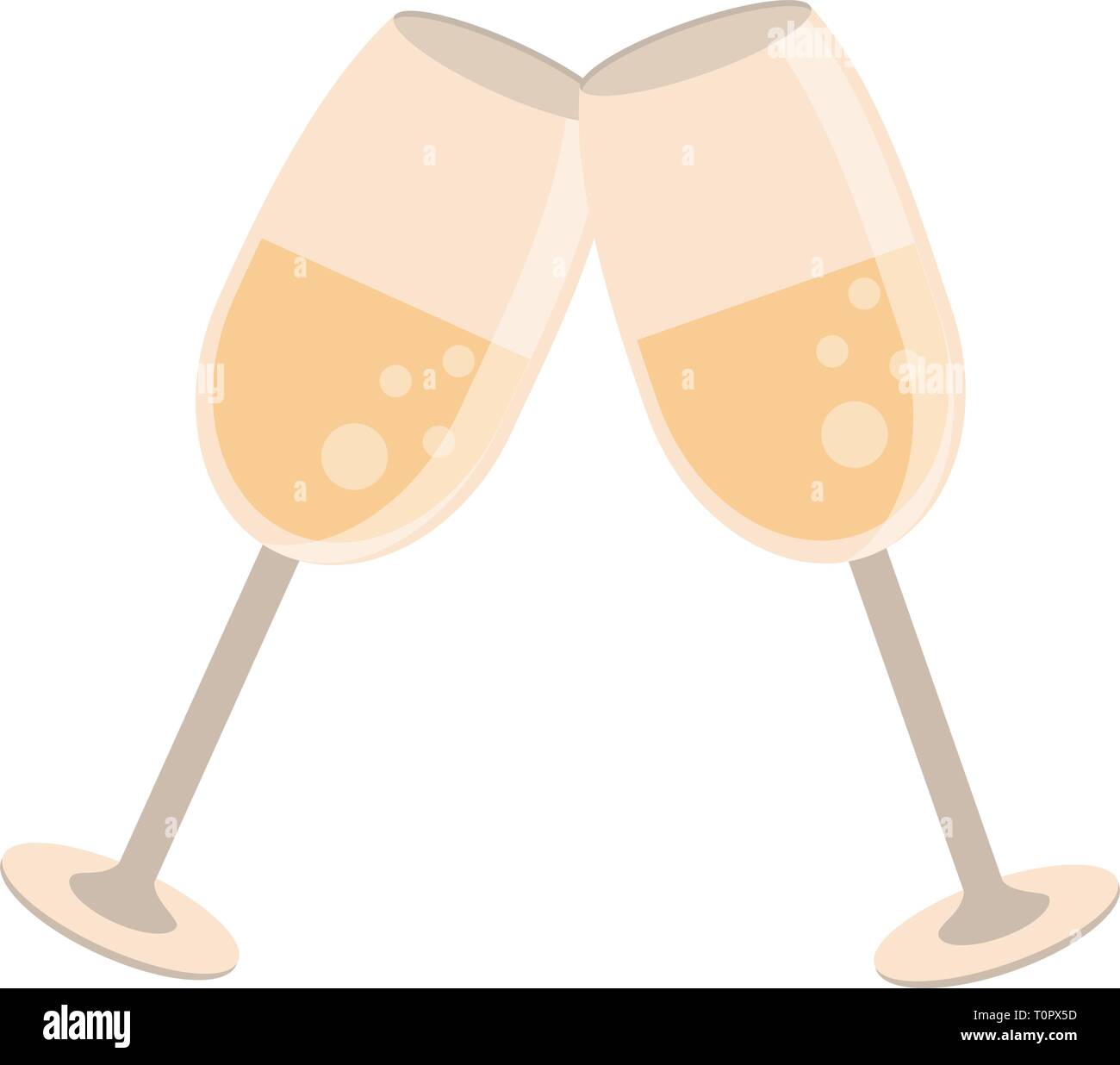 Champagne cups toast cartoon Stock Vector Image & Art Alamy