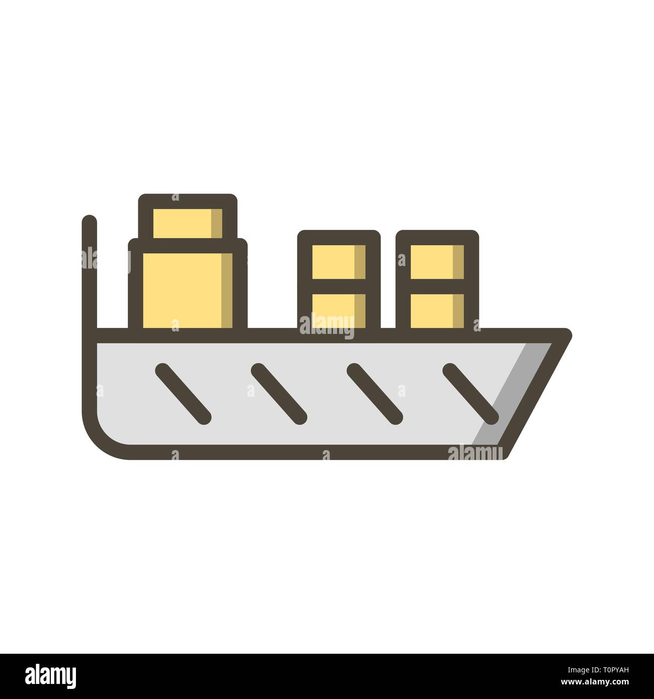 Illustration Ship Icon Stock Photo