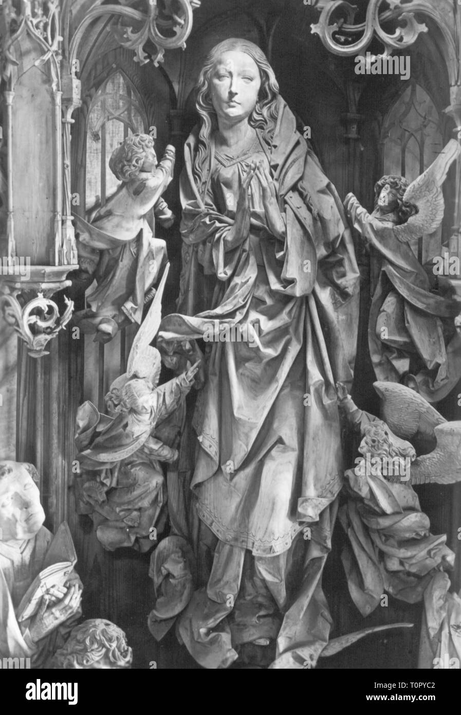 Creglingen altar Black and White Stock Photos & Images - Alamy