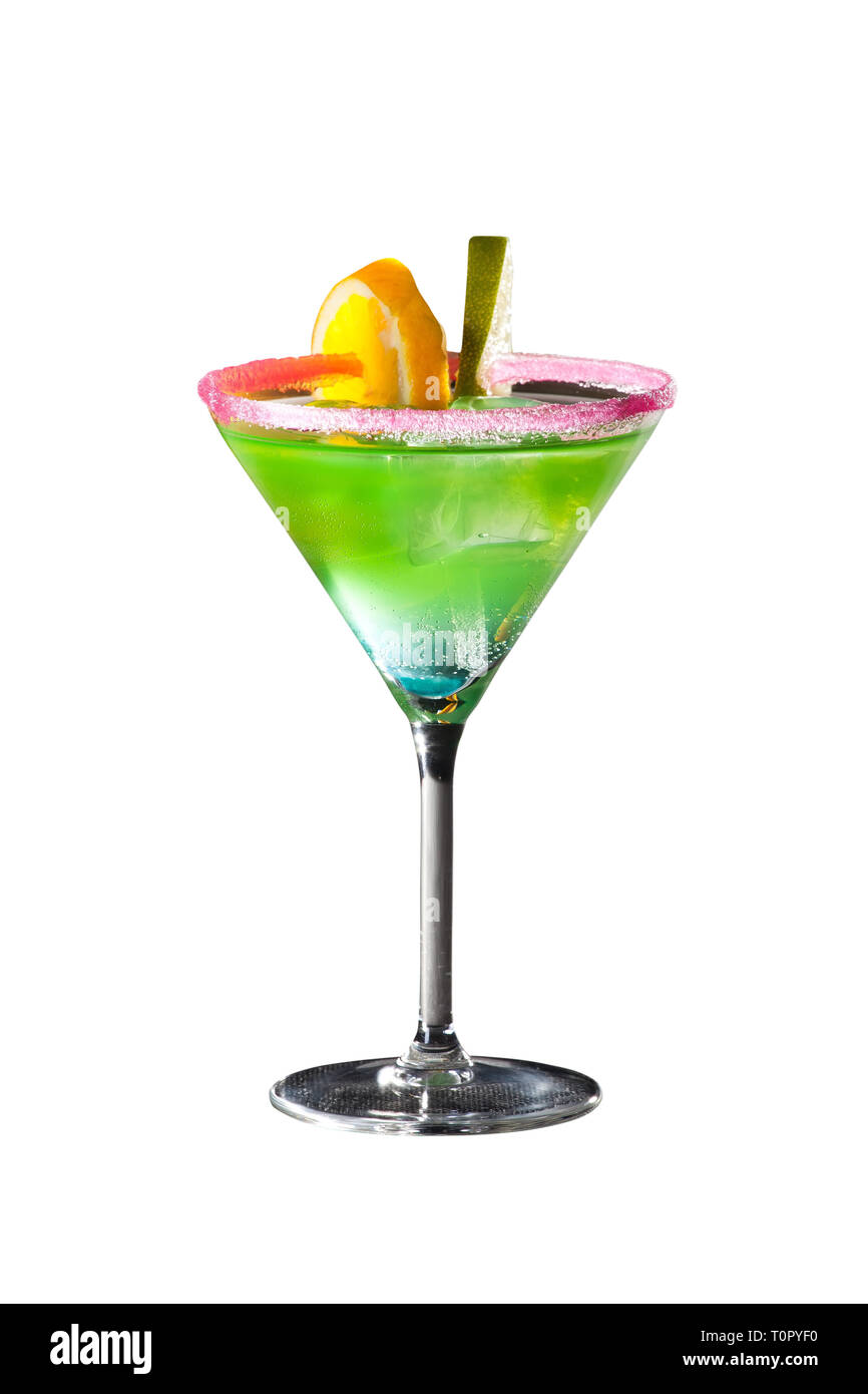 Delicious cocktail with vodka, lemon. orange and juice Stock Photo Alamy