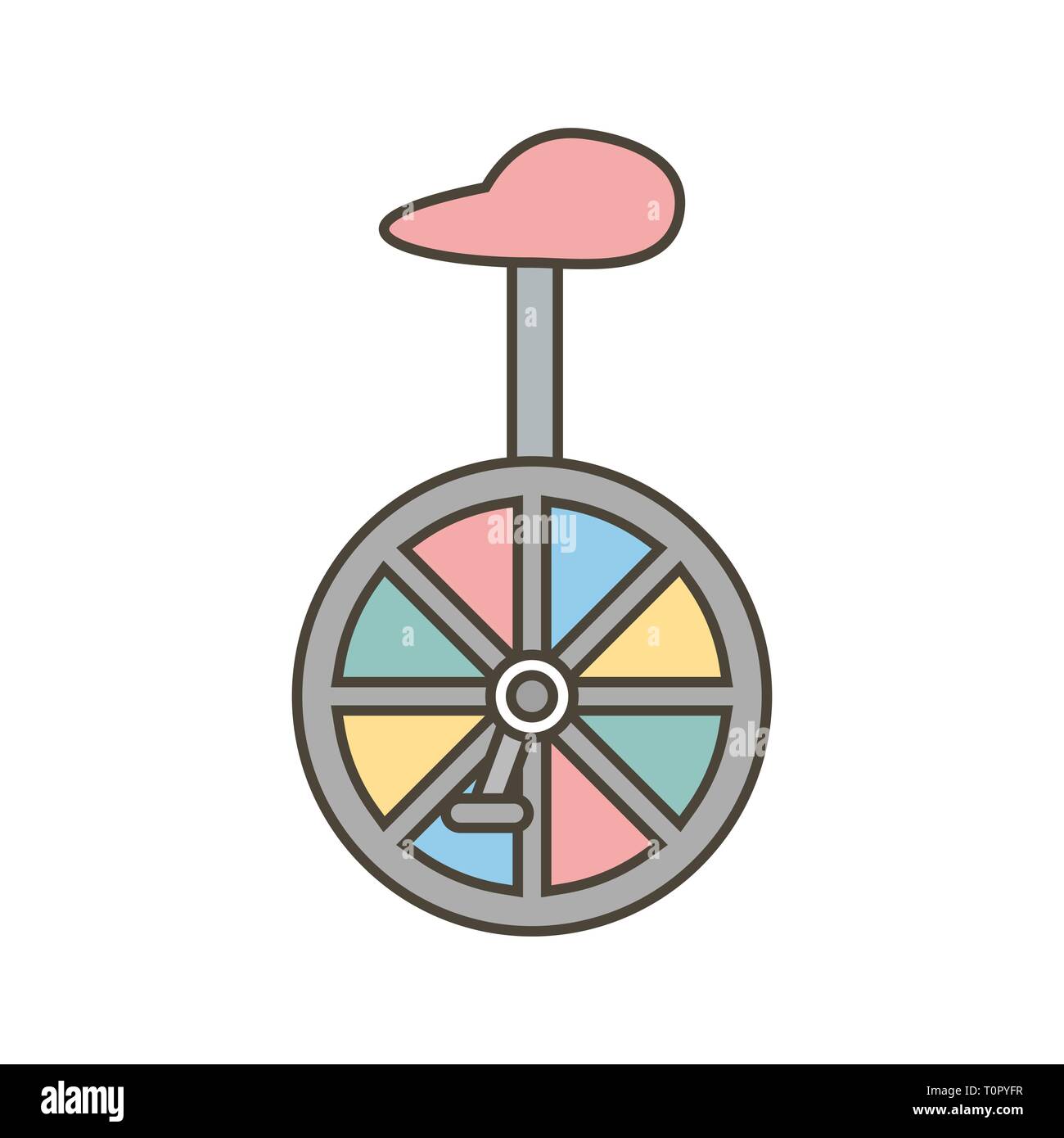 Illustration Unicycle Icon Stock Photo Alamy