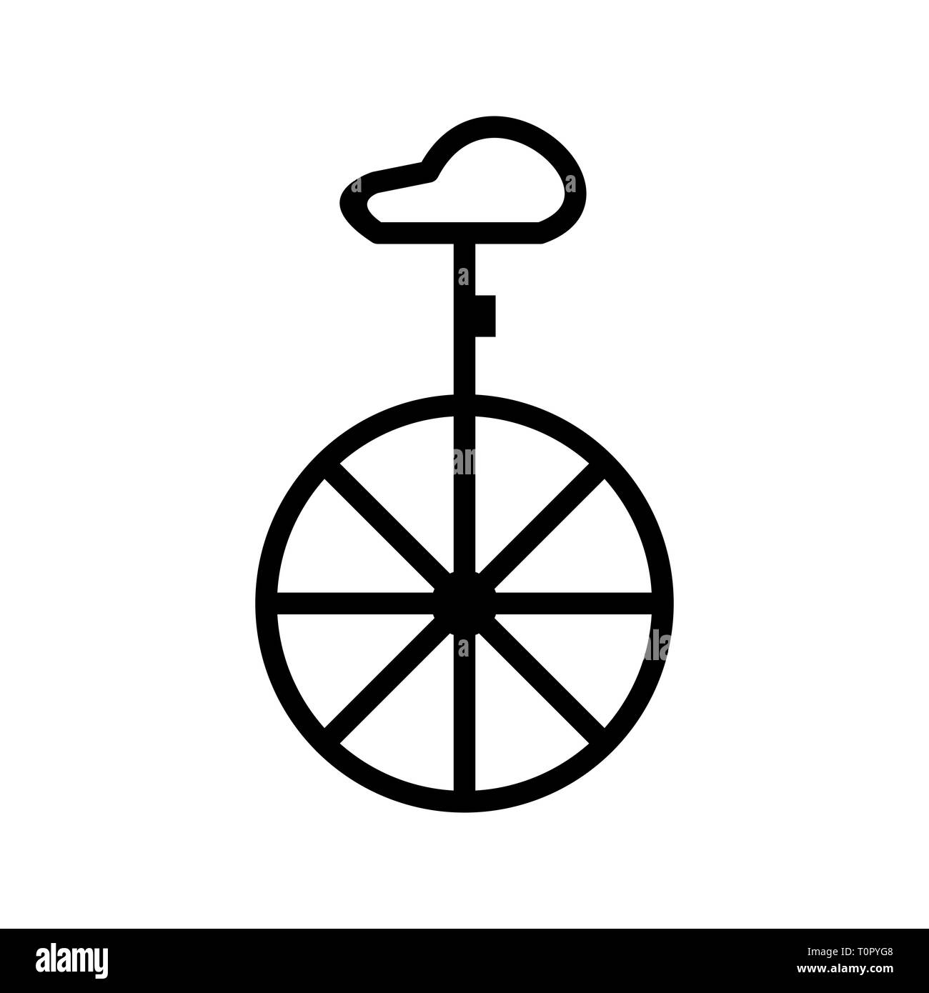 Illustration Unicycle Icon Stock Photo