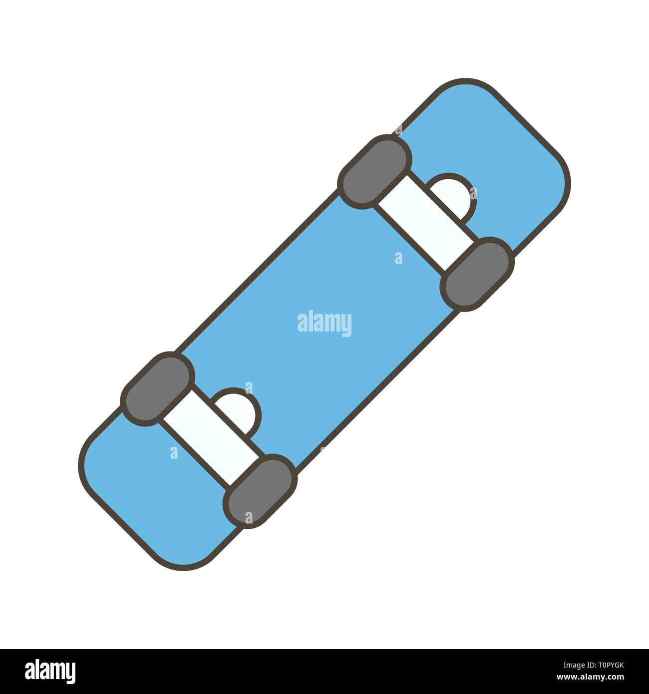 Illustration Skate Board Icon Stock Photo