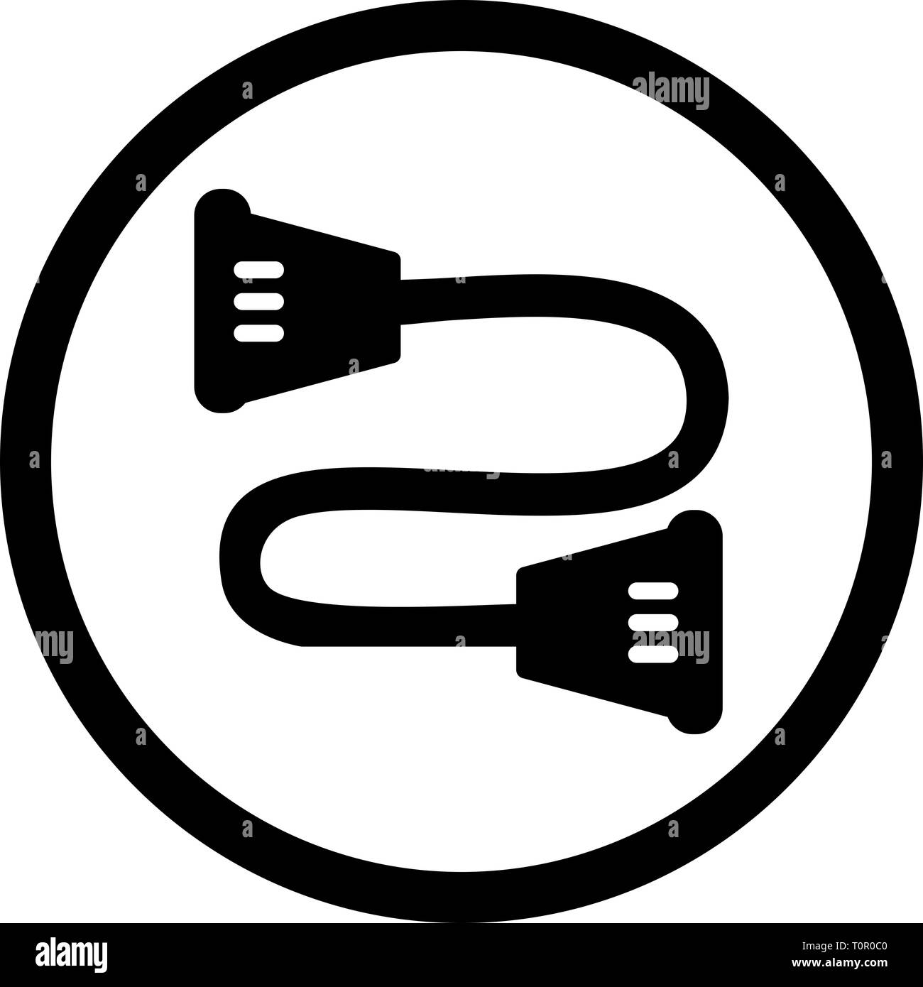 Illustration Strandpulling Icon Stock Photo - Alamy