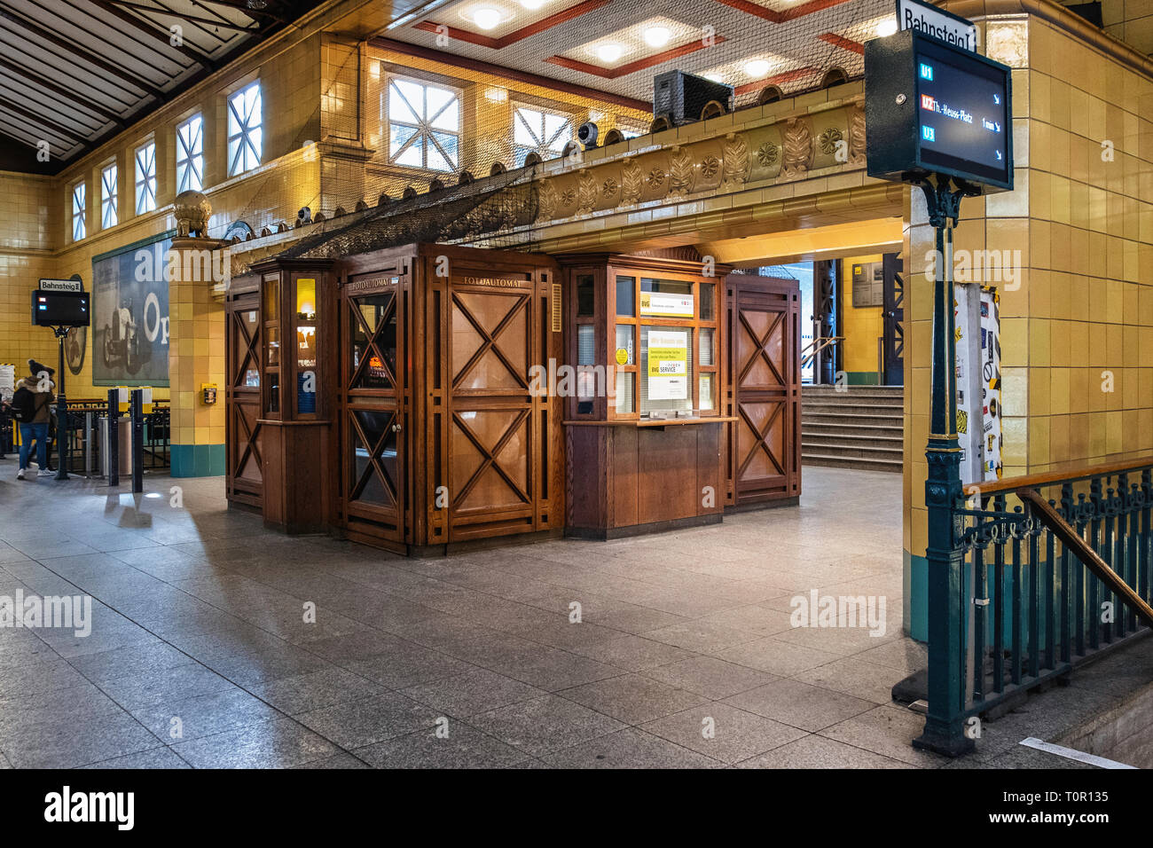 Entrance to the wittenbergplatz u bahnhof hires stock photography and