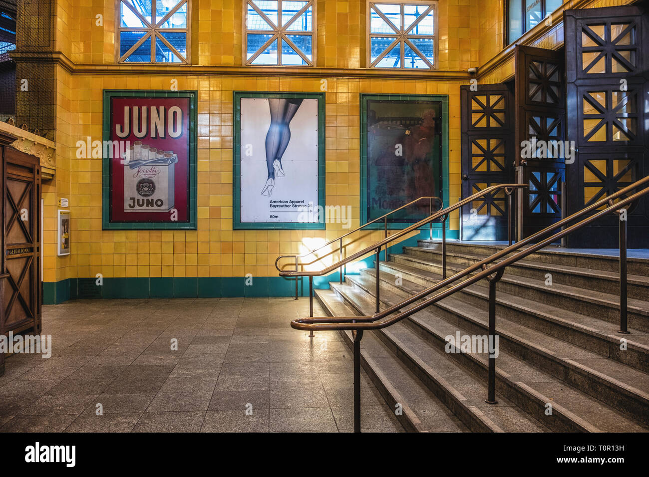 Entrance to the wittenbergplatz u bahnhof hires stock photography and