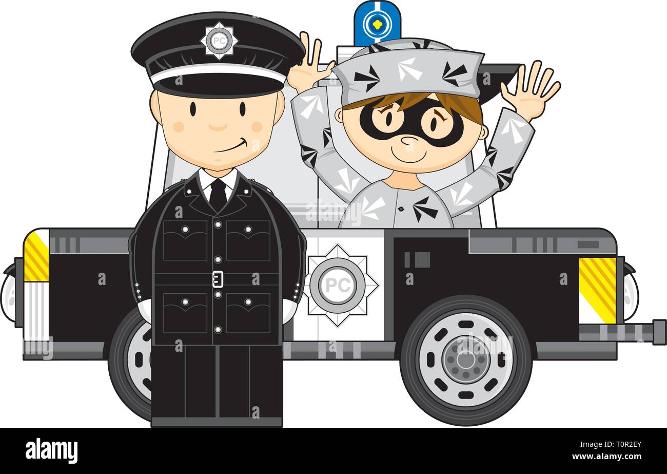 Cute Cartoon Policeman and Police Car with Classic Style Robber Stock Vector Image & Art - Alamy Cute Cartoon Policeman and Police Car with Classic Style Robber Stock Vector Image & Art - Alamy