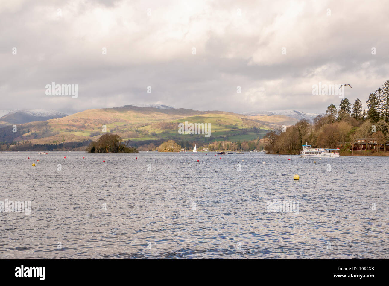 windermere steamer Miss Lakeland on bowness bay Stock Photo Alamy