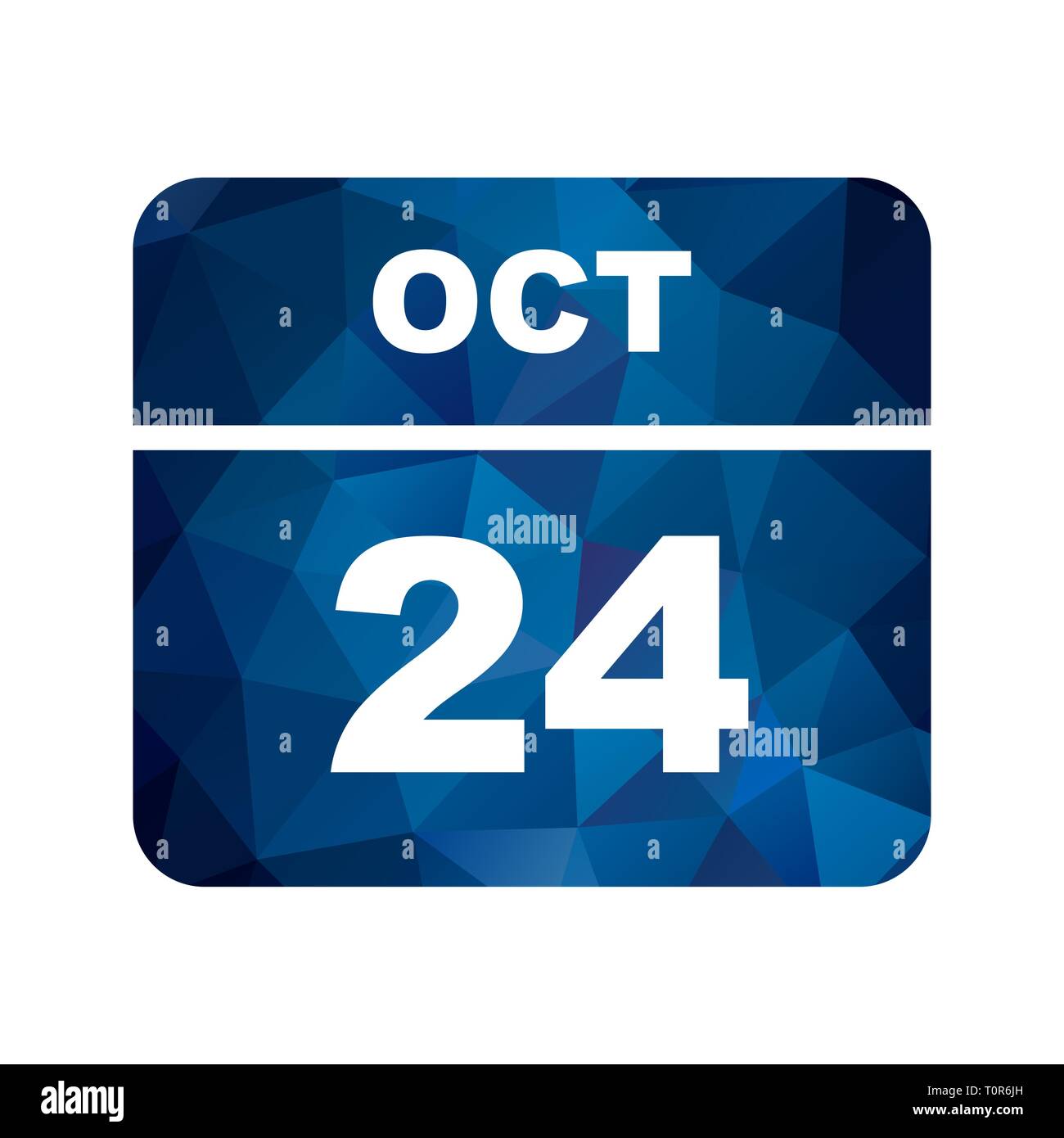 October 24th Date on a Single Day Calendar Stock Photo Alamy