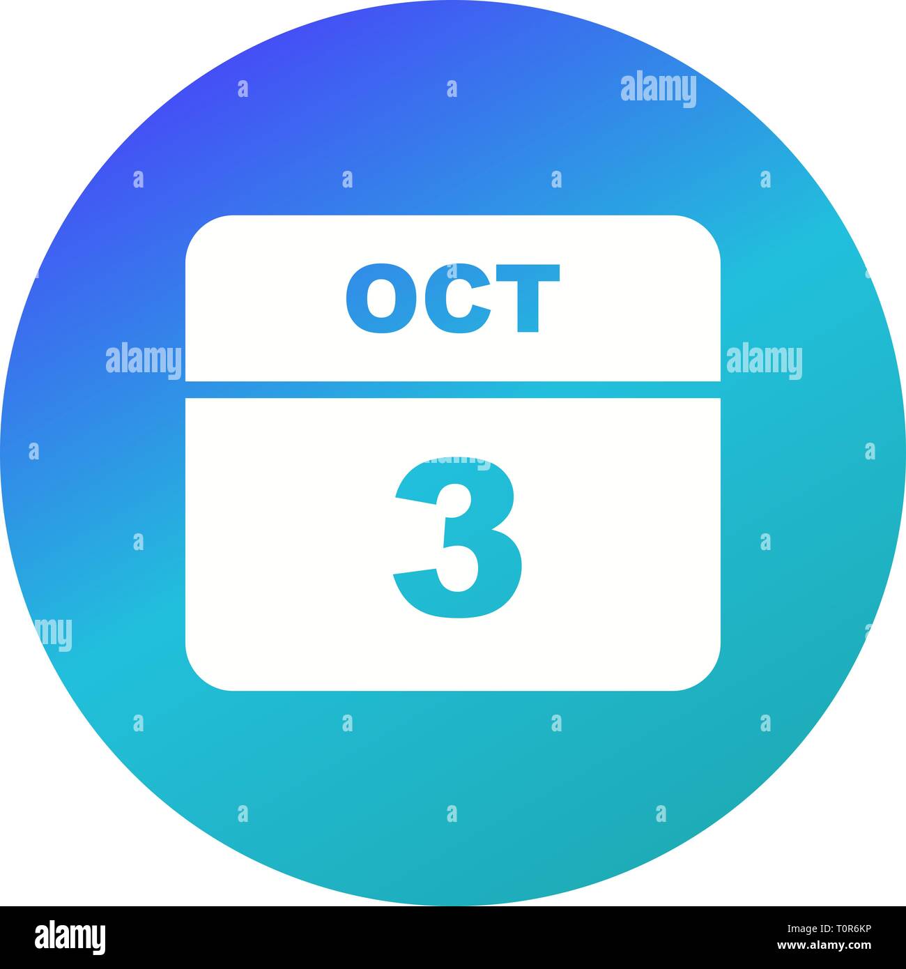 October 3 vector flat hi-res stock photography and images - Alamy