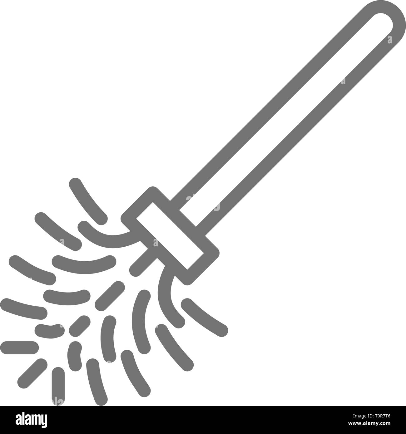 Toilet brush line icon Stock Vector Image & Art Alamy
