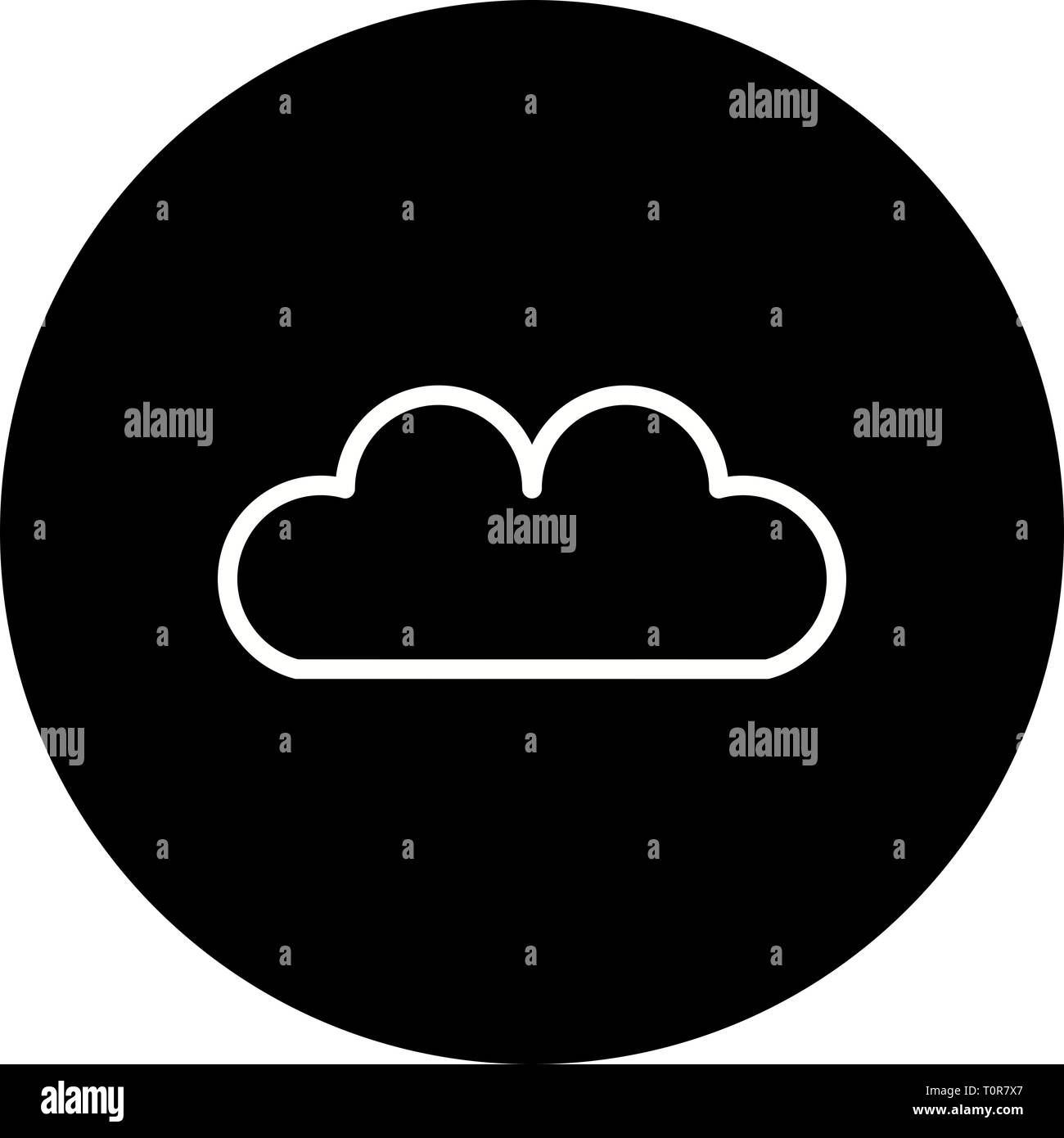 Illustration Cloud Icon Stock Photo - Alamy