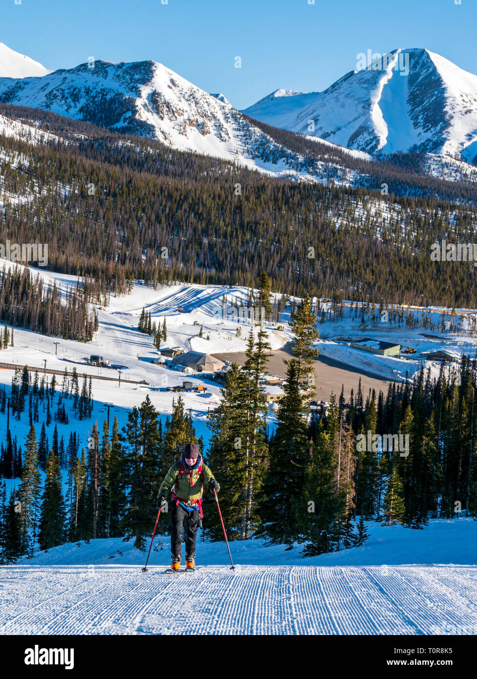 Alpine Touring skier at Monarch Mountain ski & snowboard resort