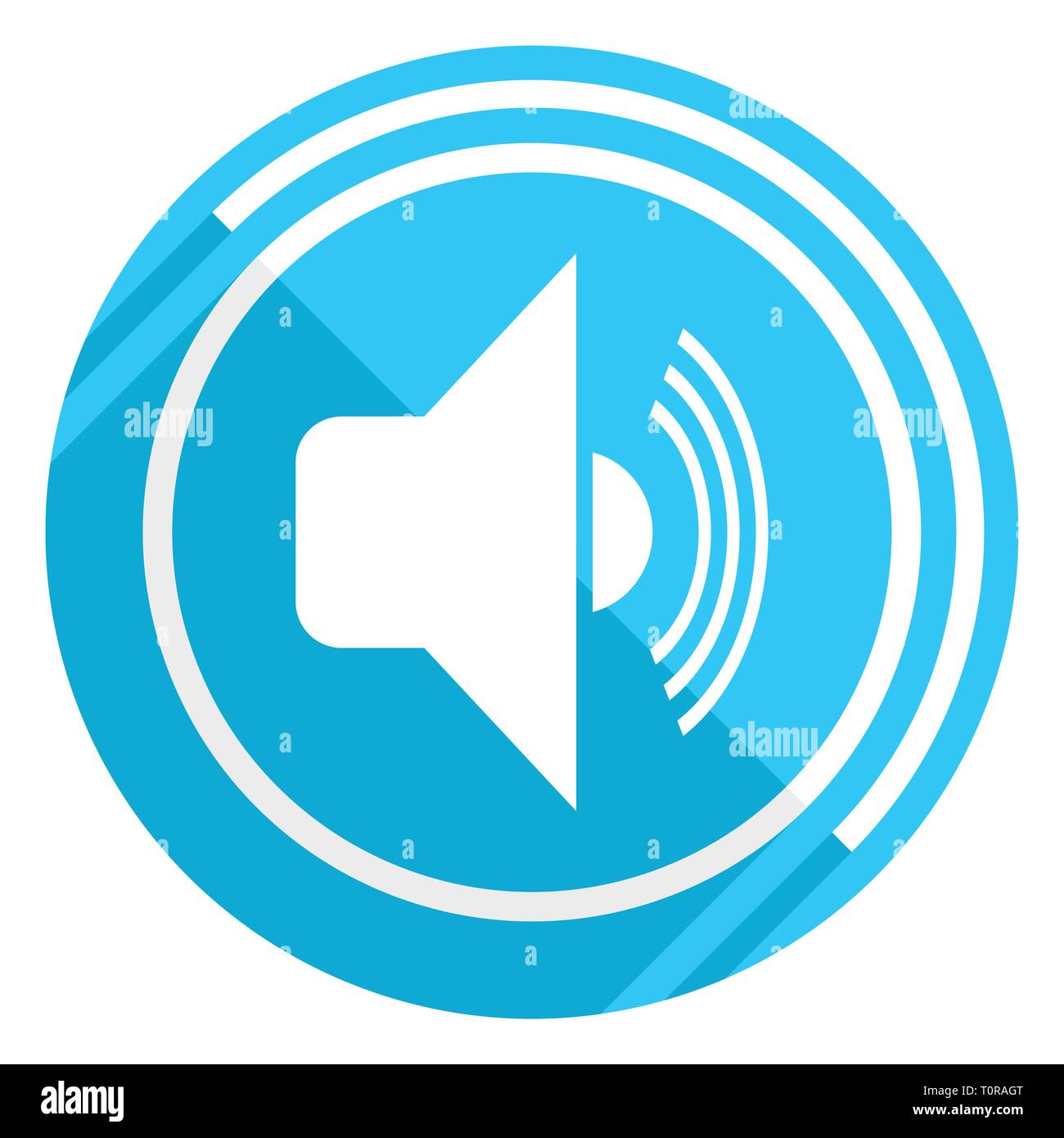 Volume flat design blue web icon, easy to edit vector illustration for webdesign and mobile applications Stock Vector